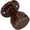 KOTARBAU® Türknauf Drehbar 5 Farbe Türbeschlag Türkugel Türgriff Stahl Lackiert Kugelknauf Türknopf Drehknauf Tür Tor Griff 1 St. Robust Top (Braun)