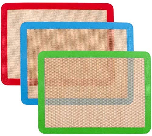 FOLAI Silicone Baking Mat Silikon-Backmatte, rutschfest, waschbar, wiederverwendbar, hitzebeständig, ungiftig, flexibel, antihaftbeschichtet, leicht zu reinigen, 41,9 x 27,9 cm