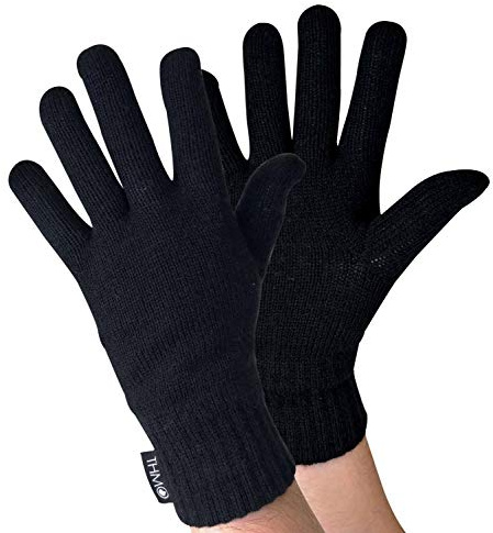 THMO - Mens Knitted Winter Warm Thermal 40g 3M Thinsulate Insulation Gloves