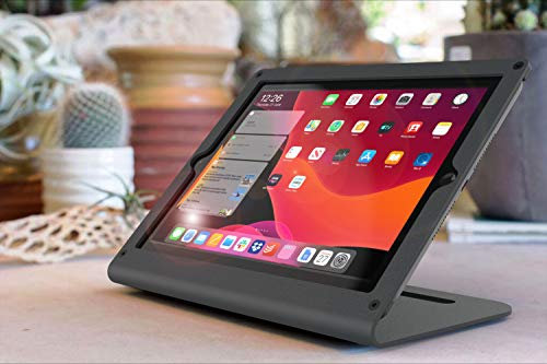 Windfall Heckler Design Anti-Diebstahl-Schreibtischhalterung kompatibel mit iPad 7 & iPad 8 & iPad 9 (2019-2021) 10,2 Zoll (Schwarz)