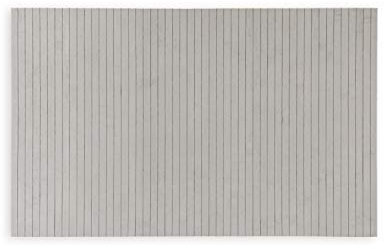 WohnDirect Nachhaltige Bambus Badematte Hellgrau - rutschfestes Zero Waste Produkt - Badevorleger, Duschvorleger 50 x 80 cm