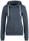 OXMO OXVicky Sweat Zip-Hoodie Damen Sweatjacke Kapuzenjacke Hoodie mit Kapuze Kordel Reißverschluss Eingrifftaschen Regular fit, Größe:XL, Farbe:INS BL Mel (7989915)