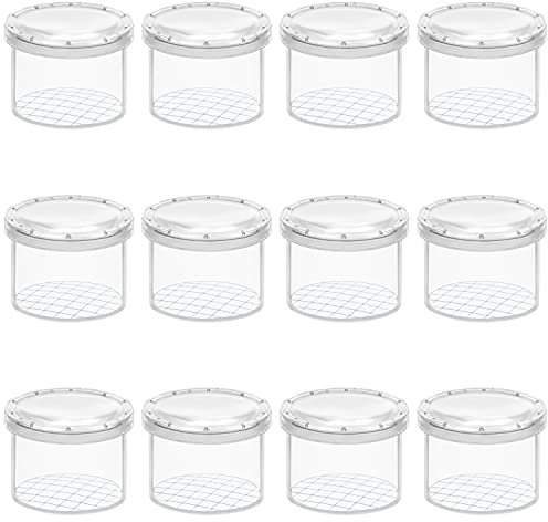 Belle Vous Lot de 12 Boite Loupe Insecte - Observatoire Insecte Transparent - Boîte à Insectes Portable pour Science/Exploration Nature et Collection d’Insectes - Attrape Insectes pour Adultes,Enfants