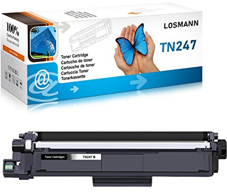 LOSMANN 1x Schwarz Toner Kompatibel für Brother TN-247 TN-243 für Brother MFC-L3770CDW MFC-L3750CDW HL-L3230CDW HL-L3210CW MFC-L3710CW DCP-L3550CDW MFC-L3730CDN DCP-L3510CDW HL-L3270CDW DCP-L3517CDW