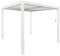 Gazebo 3x3 Bioclimatico Colore Bianco Allumino con Scolo Acqua Protezione Raggi UV Lamelle Mobili