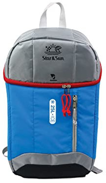 Jordan Thermo-Rucksack, 25 l, mit weißem PVC-Beschichtung, 45 x 26 x 18 cm