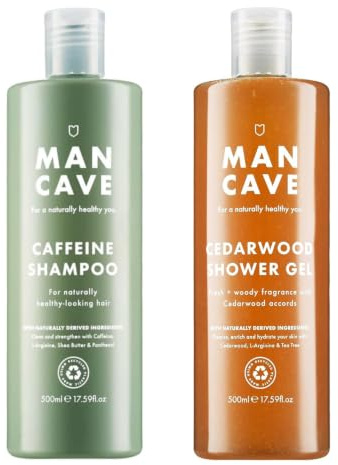 ManCave Cedarwood Shower & Shampoo Duo 500ml for Men