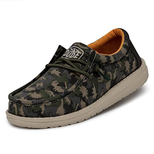 HEYDUDE Jungen Wally Youth CamodinoMoc Toe Shoes