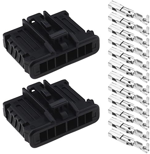 eMagTech 2 Set Rückleuchten Reparatur Stecker Set mit Klemmen Kompatibel mit Peugeot Kompatibel mit Citroen Automotive Lampenfassung Sockel 12V