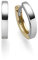 Kleine Ohrringe Creolen 2x10mm Ohrschmuck aus 585 Gold Gelbgold Weißgold glänzend flach