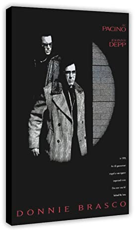 HDTS Filmposter Donnie Brasco, Leinwand, Poster, Schlafzimmer, Dekoration, Sport, Landschaft, Büro, Raumdekoration, Geschenkrahmen: 60 x 90 cm