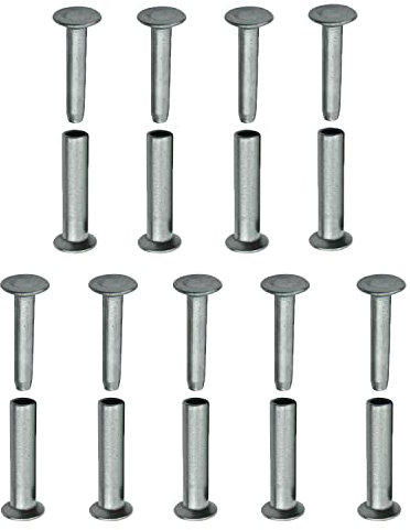 TorSor 9 Sets Kitchen Knife Handle Screw Fixing Rivet Nuts Chef Knives Cutter Wooden Grip Screws Fastener Fixer Clip Nail Replacement Repair Stainless Steel Rivets Anti-Corrosion DIY Tools Accessories