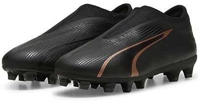 PUMA Ultra Match LL FG/AG Jr, Soccer Shoe, Black-Copper Rose, 28 EU
