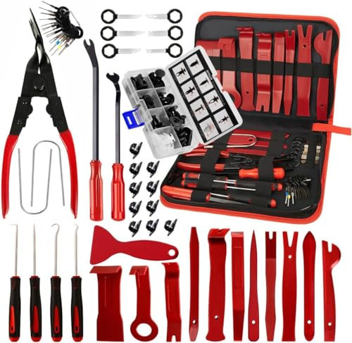 TINMAGI Auto Demontage Werkzeug Fahrzeug Demontage Zierleistenkeile Auto Trim Removal Reparatur Werkzeuge mit Tool-Set zum Entfernen der Trimmung für Fahrzeug Dash
