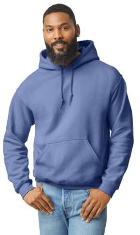 TICTEX Hoodie Herren große Größen - Sweatshirt mit Kapuze - Kapuzenpullover in vielen Farben - Coole Hoodies - Violet, L