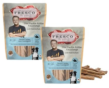 Fresco | Die Martin Rütter Kaustange mit Kaninchen | Doppelpack | 2X 150g | kauen trägt zur allgemeinen Zahn- und Maulhygiene bei