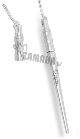 ZAMAHA UK Scalpel Handle No.3 Fits Surgical Blades No. 10, 11, 12, 13, 14 and 15 Sign,Craft,Card Making Cutter,Podiatry,Dental