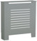 URBNLIVING Modern Wooden Radiator Cover MDF Grill Shelf Cabinet Furniture (Grey, Small)