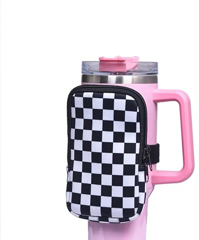 Lebitfun Wasserflaschen-Tasche, kompatibel mit Stanley Quencher, 590 ml, 850 ml, 1134 ml, Fitness-Zubehör für Männer und Frauen, Tumbler Pack für Karten, Schlüssel, Kopfhörer (#1)