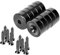 Neosmuk Magnete, 20mm Durchmesser, ideal für Holzwand, Whiteboard, Tür, Haus, Küche, Büro (schwarz, 10 Stück).