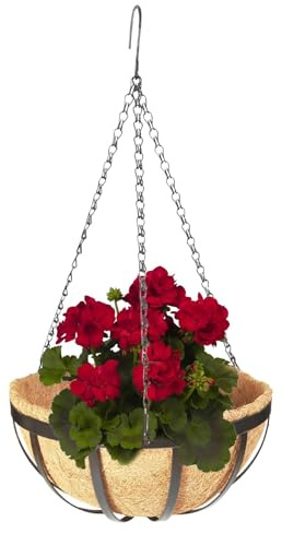 Maceta de Coco – Maceta colgante, forros de plantas para suculentas | Macetas de flores naturales con cuerdas, cesta colgante para decoración de balcón para jardín interior y exterior