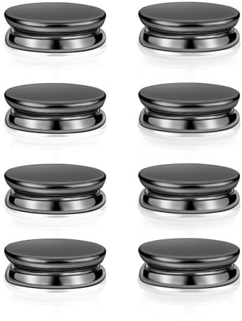 8stk Magnetische Hijab-Anstecknadeln, Mehrzweck-Magnetschal-Clip Magnetischer Schalverschluss Ohne Hängenbleiben Magnetische Broschennadel für Damen-Hijabs Schals und Kleidung (Schwarz)