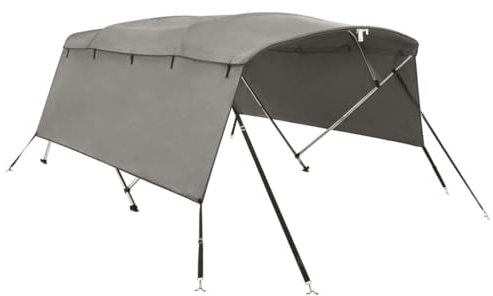 vidaXL Toldo Bimini 4 Arcos con Paredes Laterales 243x(185-198) x137 cm, toldo Bimini para Barco, toldo Bimini para Barco, toldo Bimini en Barco