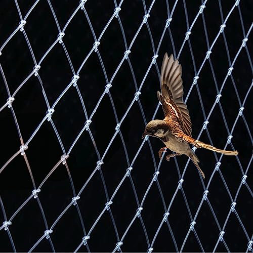 Garten Vogelschutznetz, Nylon Engmaschig Vogelnetz für Baum, Balkon, Gemüse und Erdbeeren, Obstschutznetz, Pflanzenschutznetz - Pflanzen vor Schäden Schützen(Size:7m x 20m)