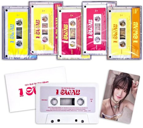 (G)I-DLE - 7th Mini Album [I SWAY] (MC / Special Ver. - RANDOM Ver.) Cassette Tape + Photocard + 2 Pin Button Badges + 4 Extra Phorocards