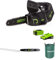 Greenworks GD40TCSK2 Cordless Top Handle Chainsaw with Brushless Motor, 40V 2Ah Battery & Charger + Greenworks 25cm Replacement Chain + Greenworks 25cm Guide Bar+ Greenworks 120 L Garden Waste Bag