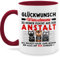 Tasse Tassen 325ml - Glückwunsch zu deiner Flucht aus der Anstalt Abschiedsgeschenk Kollegen | Abschiedsgeschenke für Kollege Geschenk zur Verabschiedung Kollegin - 325 ml - Bordeauxrot