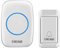 CAFIEDR Portable Wireless Doorbell, Plug in Waterproof Cordless Doorbell with 38 Chimes 3 Volume Levels Easy Install for Home, School, Office,White(White)