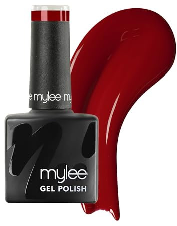 Mylee Gel Nail Polish 8ml [As Red As It Gets] - UV/LED Soak-Off Nail Art Manicure Pedicure for Professional, Salon & Home Use [Red Range] - Long Lasting & Easy to Apply
