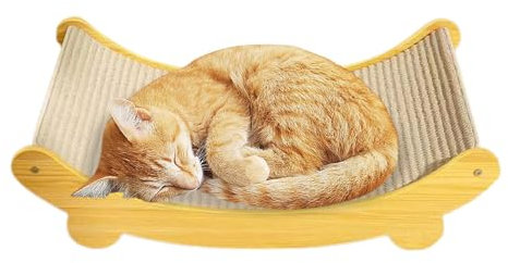 Rascador de Madera de sisal para Silla de Gato, con Curva Natural