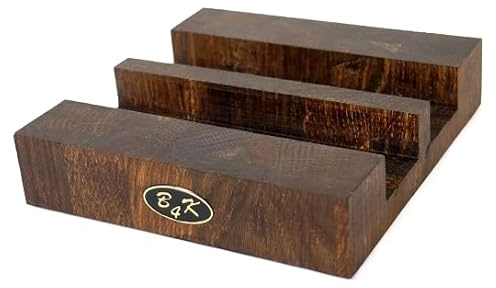 B4K® Ständer für zwei Hackbretter aus Eiche – Stabiler Schneidebretthalter für Holzbrett & Hackblock | rutschfest & langlebig | für 4,3 cm Dicke Bretter konzipiert