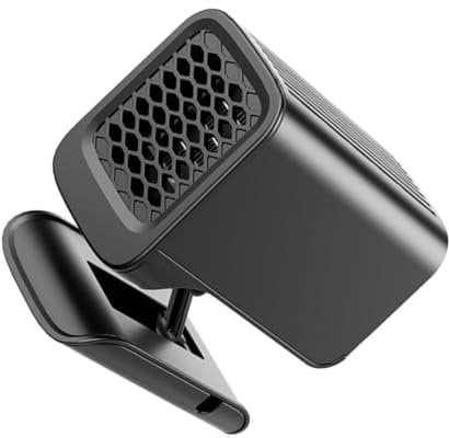 PRETYZOOM Riscaldatore per Auto Portatile Ad Alta Potenza Sbrinatore e Ventilatore Multifunzionale Pieghevole Riscaldamento Rapido per Interni Veicolo Accessorio Salvaspazio