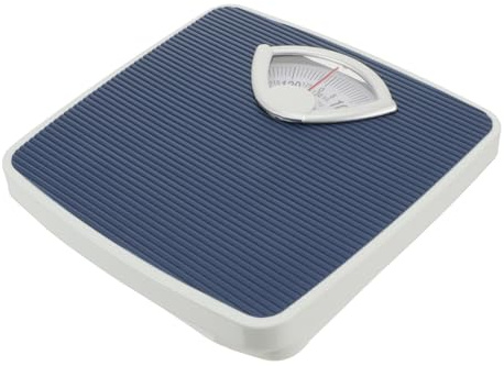 DEARMAMY Báscula Mecánica de Baño Extra Grande con Dial Superficie Antideslizante de PU Resistente y Portátil para Control de Peso Corporal Casa