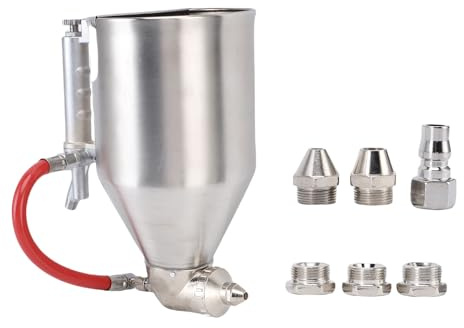 Stucco Sprayer Stainless Steel Air Gun, Ideal for Spraying Mortar Mix with Concrete Sprayer Plaster Tools Paint Gun for Residential and Commercial Exterior Walls