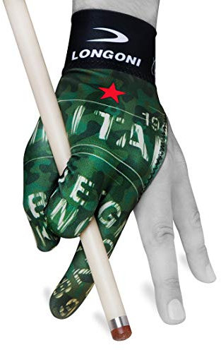 LONGONI Billard-Queue-Handschuh Fancy Military 2 für linke Hand
