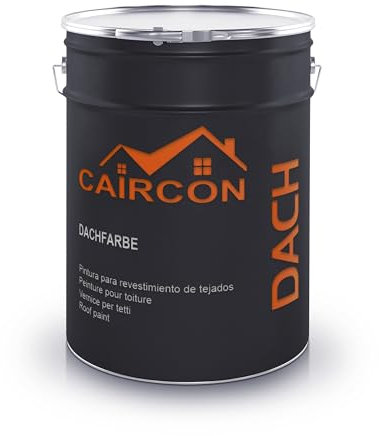 CAIRCON Peinture pour Toit - Rénovation toiture, tuiles - Revêtement professionnel: Imperméable, élastique - Beige 5L