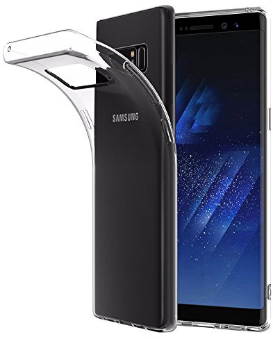 ebestStar - Hülle für Samsung Galaxy Note 8 Note8, Silikon Handyhülle Cover, Klar TPU Schutzhülle, Slim Handy Case, Transparent