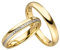 JC Trauringe Gold 585 Paarpreis Poliert I Traumhafte Eheringe 3,5 mm I Einzigartige Partnerringe Gelbgold mit Gravur in edler Schatulle I 2 Hochzeitsringe Herrenring & Damenring mit Steinen I JC005