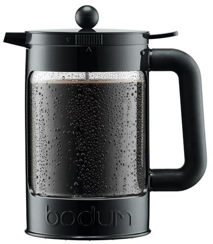 Bodum K11683-01WM Bean Cold Brew Kaffeemaschine, 1,5 l, Tiefschwarz