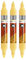 Molotow One4All Acrylic Twin Marker (Strichstärke 1.5 mm und 4 mm, hochdeckend und permanent) 3 Stück Farbe 115 vanilla pastell