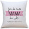 OWLBOOK® Personalisiertes Geschenk für Mama | Geburtstagsgeschenk Kissen | Beste Mama der Welt | Kissen Personalisiert