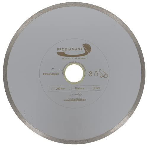 PRODIAMANT Diamant-Trennscheibe Fliese 200 mm x 30 mm Diamanttrennscheibe 200mm