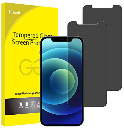 JETech Sichtschutz Kompatibel mit iPhone 12 Mini 5,4 Zoll, Anti-Spähen Privatsphäre Schützen Folie Blickschutzfolie, 2 Stück