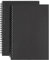 SIYI-XIU 2Pcs A5 Carnet de Notes à Spirale Cahiers Classique en Couverture Kraft Blocs Notes Spirales Doté Ligné Bloc Note 60 Feuilles,Noir