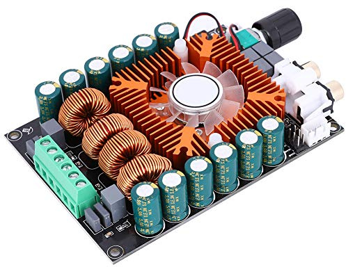 Fafeicy Amplificateur stéréo TDA7498E, 160W | Carte ampli 2 canaux BTL 220W, protection court-circuit/surchauffe, 12-32V, home cinéma