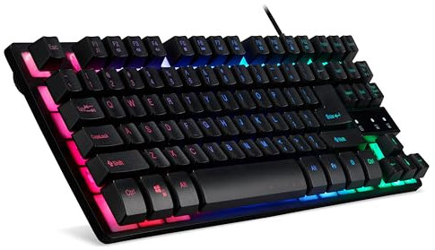 Acer Nitro TKL Gaming Keyboard - 3 Zone Backlit LED Color Keys | 4 Level Brightness | 3 Preset Modes